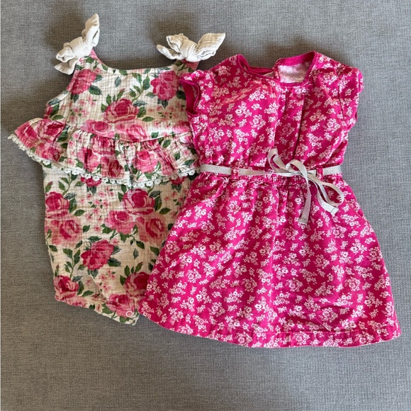 Mudpie and Carter’s Romper/Dress Bundle - Picture 1 of 4